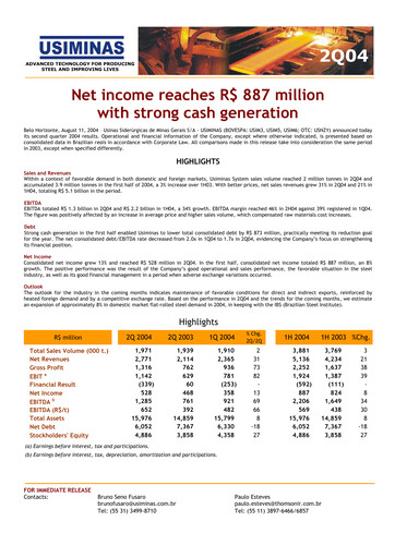 Thumbnail Usiminas Quarterly Report 2004-q2