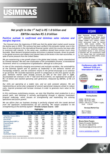 Thumbnail Usiminas Quarterly Report 2006-q2