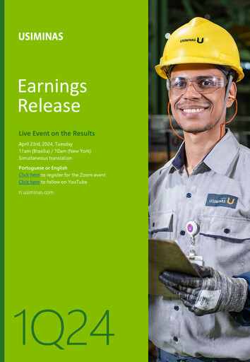 Miniature Usiminas Rapport trimestriel 2024-q1