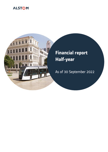 Thumbnail Alstom Financial Report 2022-h1