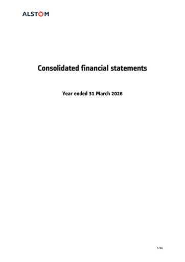 Thumbnail Alstom Financial Statement 2025-2026