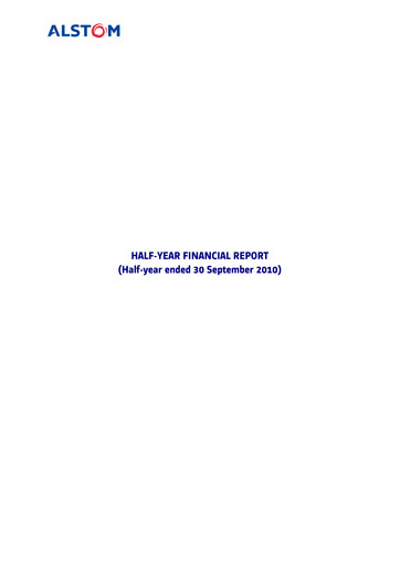 Thumbnail Alstom Half-year Report 2010-h1