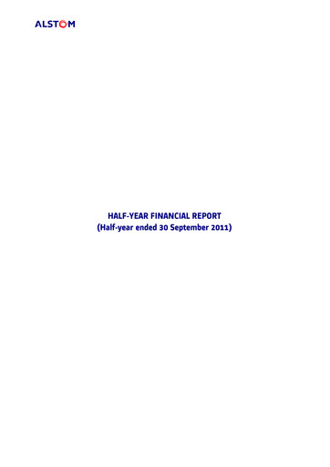 Thumbnail Alstom Half-year Report 2011-h1