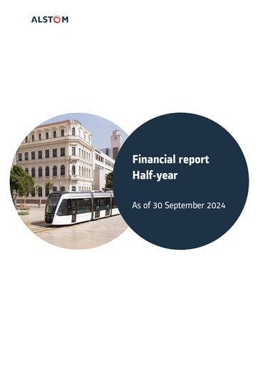 Thumbnail Alstom Half-year Report 2024-h1