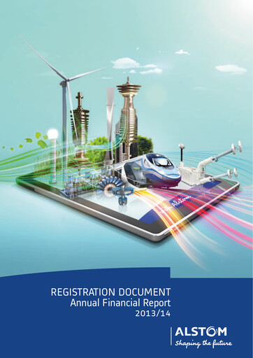 Thumbnail Alstom Universal Registration Document 2013-2014