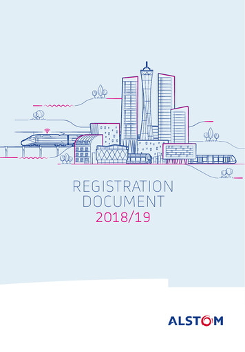 Thumbnail Alstom Universal Registration Document 2018-2019