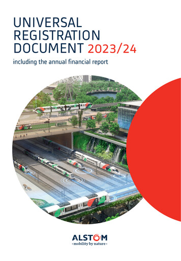 Thumbnail Alstom Universal Registration Document 2023-2024