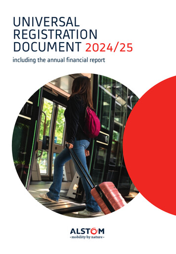 Thumbnail Alstom Universal Registration Document 2024-2025