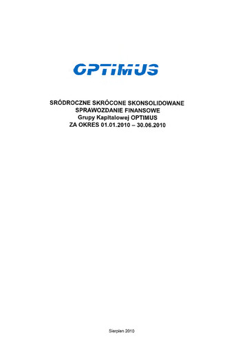 Thumbnail CD Projekt Financial Statement 2010-h1