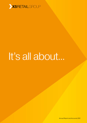 Thumbnail X5 Retail Group Annual Report 2012