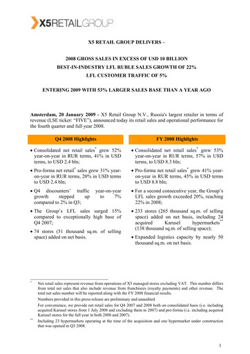 Thumbnail X5 Retail Group Financial Statement 2008