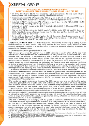 Thumbnail X5 Retail Group Financial Statement 2019