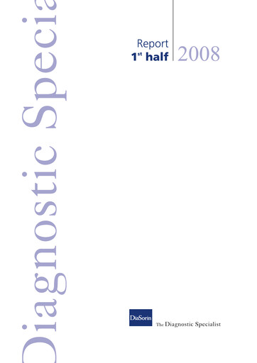 Thumbnail DiaSorin Half-year Report 2008-h1