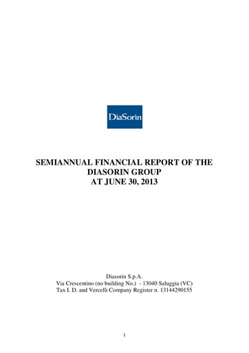 Thumbnail DiaSorin Half-year Report 2013-h1