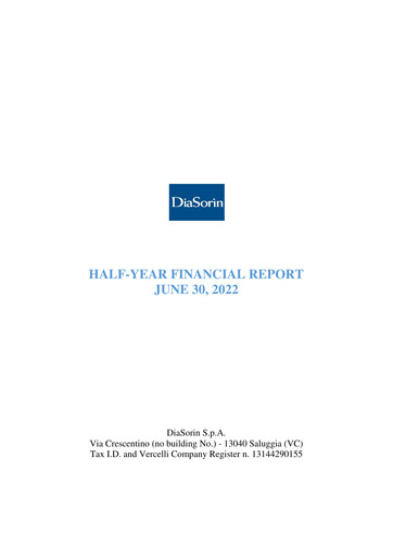 Thumbnail DiaSorin Half-year Report 2022-h1