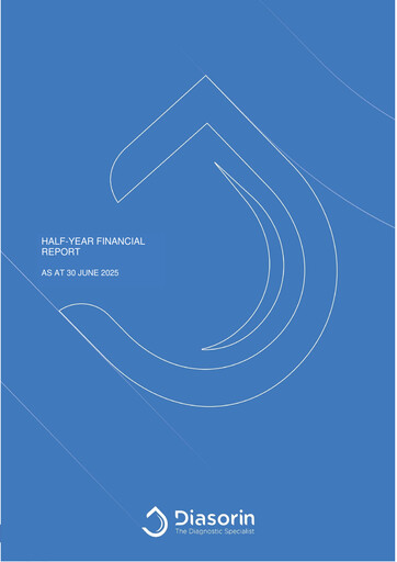 Thumbnail DiaSorin Half-year Report 2025-h1