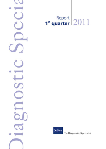 Thumbnail DiaSorin Quarterly Report 2011-q1