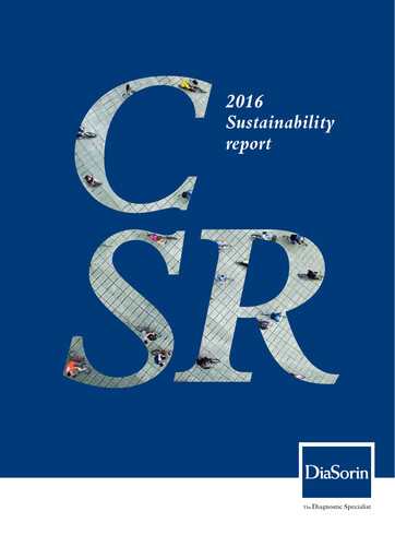 Thumbnail DiaSorin Sustainability Report 2016