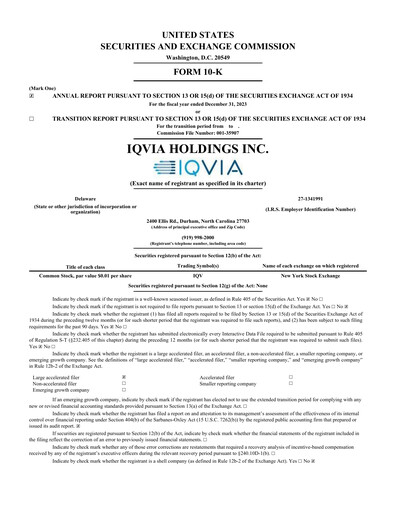 Thumbnail IQVIA Annual Report 2023