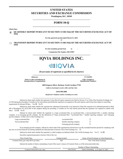 Thumbnail IQVIA Quarterly Report 2022-q1