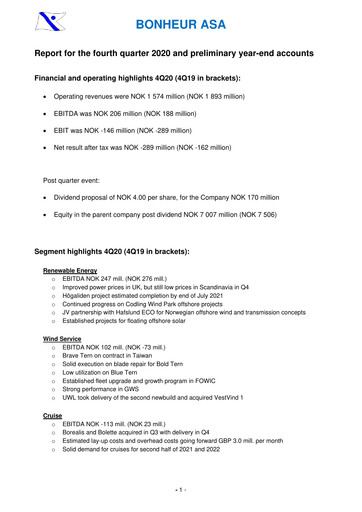 Thumbnail Bonheur ASA Quarterly Report 2020-q4