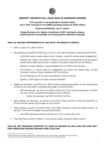Vorschaubild Ubisoft Finanzbericht 2018-2019