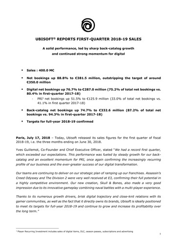 Vorschaubild Ubisoft Quartalsbericht 2018-q1