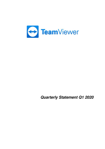 Miniature TeamViewer Rapport trimestriel 2020-q1