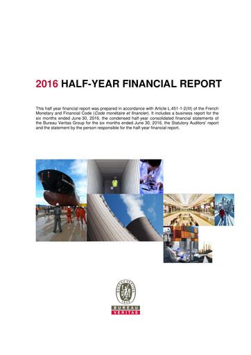 Thumbnail Bureau Veritas Half-year Report 2016-h1