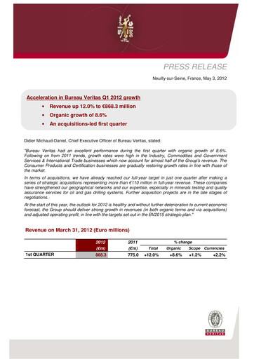 Thumbnail Bureau Veritas Quarterly Report 2012-q1