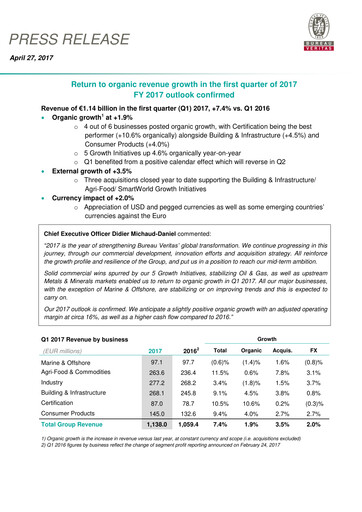 Thumbnail Bureau Veritas Quarterly Report 2017-q1