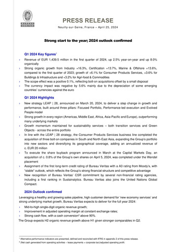Thumbnail Bureau Veritas Quarterly Report 2024-q1