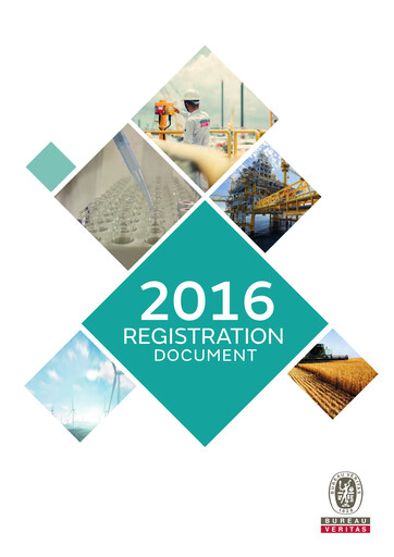 Vorschaubild Bureau Veritas Universelles Registrierungsdokument 2016