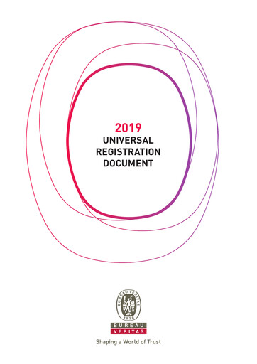 Vorschaubild Bureau Veritas Universelles Registrierungsdokument 2019