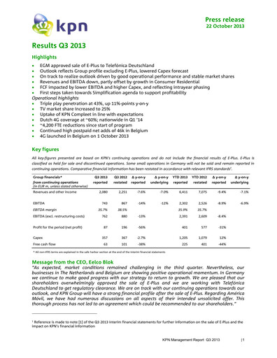 Thumbnail KPN Quarterly Report 2013-q3