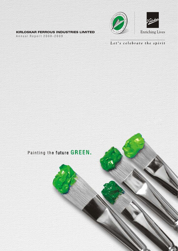 Thumbnail Kirloskar Ferrous Industries Annual Report 2009