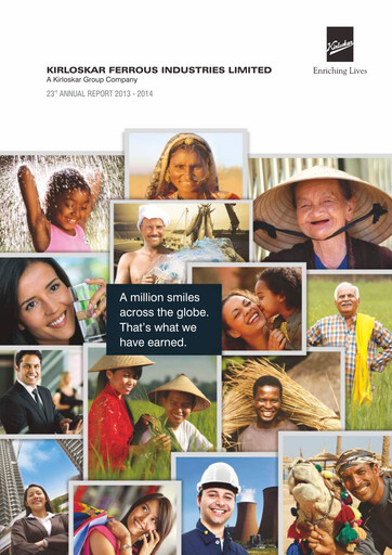 Thumbnail Kirloskar Ferrous Industries Annual Report 2013-2014