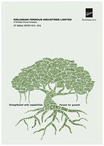 Thumbnail Kirloskar Ferrous Industries Annual Report 2015-2016