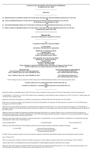 Thumbnail Baozun Annual Report 2016