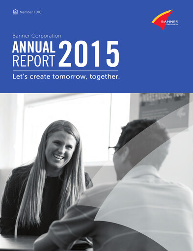 Thumbnail Banner Bank
 Annual Report 2015