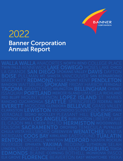 Thumbnail Banner Bank
 Annual Report 2022