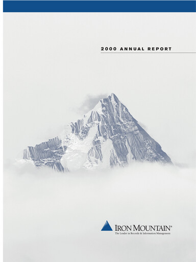 Thumbnail Iron Mountain Annual Report 2000