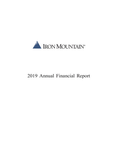 Thumbnail Iron Mountain Annual Report 2019