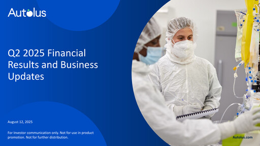 Thumbnail Autolus Therapeutics Quarterly Report 2025-q2