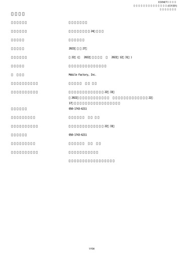 Thumbnail Mobile Factory Annual Report 2022