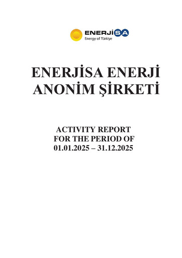 Miniature Enerjisa Enerji
 Rapport annuel 2025