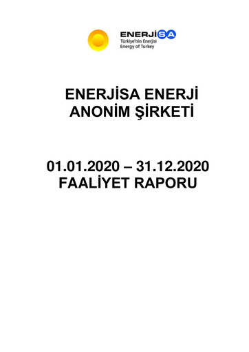 Thumbnail Enerjisa Enerji
 Annual Report 2020