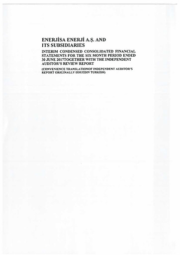 Thumbnail Enerjisa Enerji
 Financial Statement 2017-h1