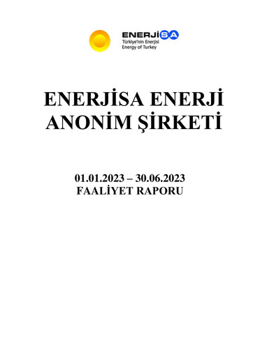 Thumbnail Enerjisa Enerji
 Half-year Report 2023-h1