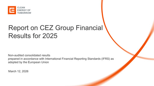 Thumbnail ČEZ Group
 Financial Report 2025